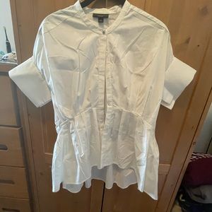Victoria Beckham white button down shirt
